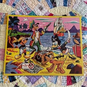 SOLD 60’s Disney Vintage Mickey Mouse Club Collectible Pirate Scene Puzzle